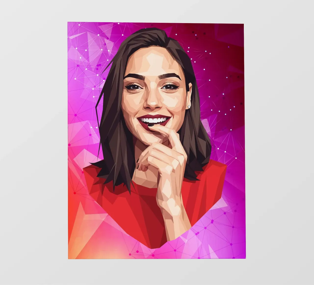Gal gadot Lowpoly pellicola backlit da Low Profile