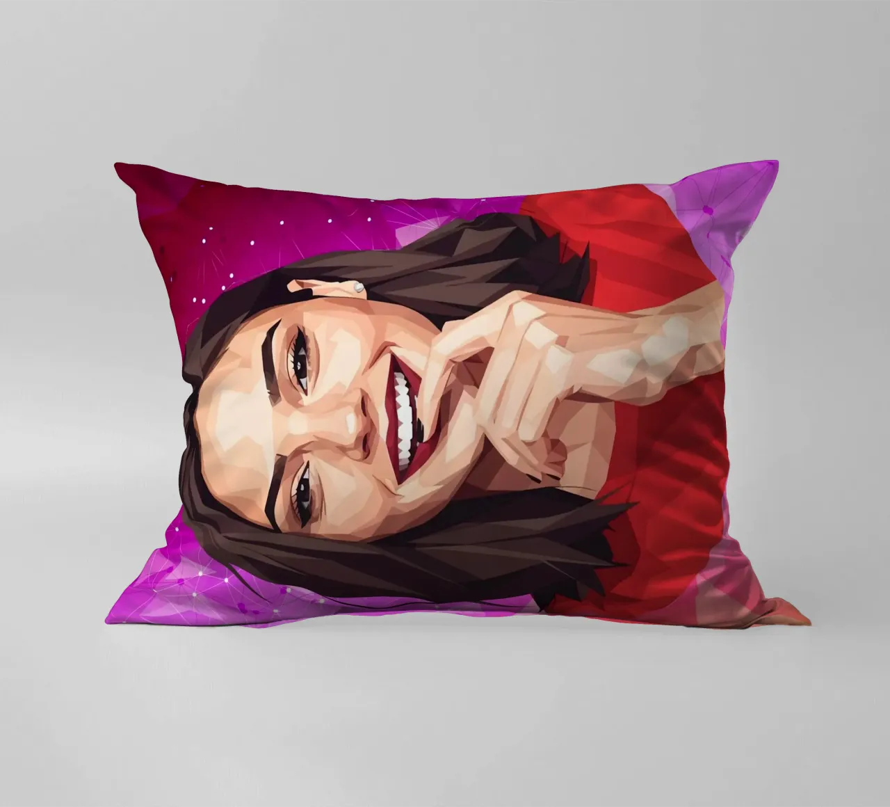 Gal gadot Lowpoly cuscino da Low Profile