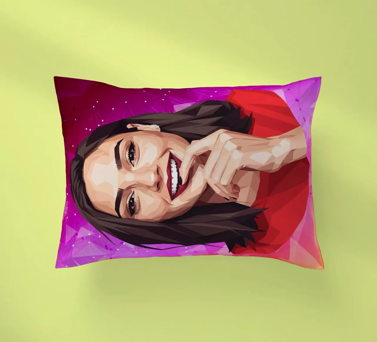 Gal gadot Lowpoly cuscino da Low Profile