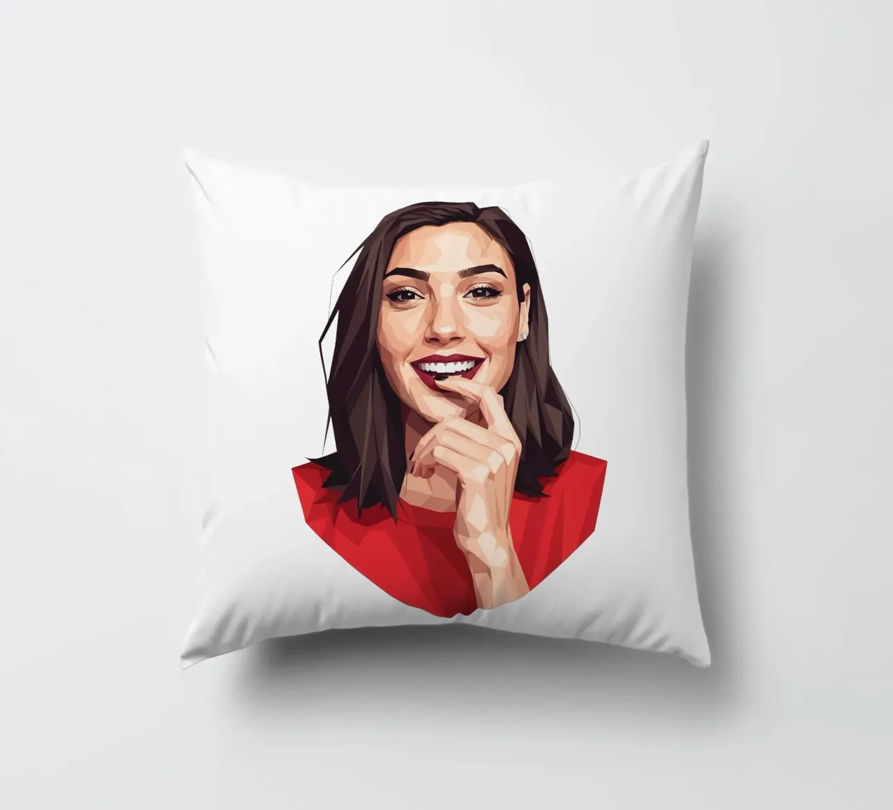Gal gadot Lowpoly cuscino da Low Profile