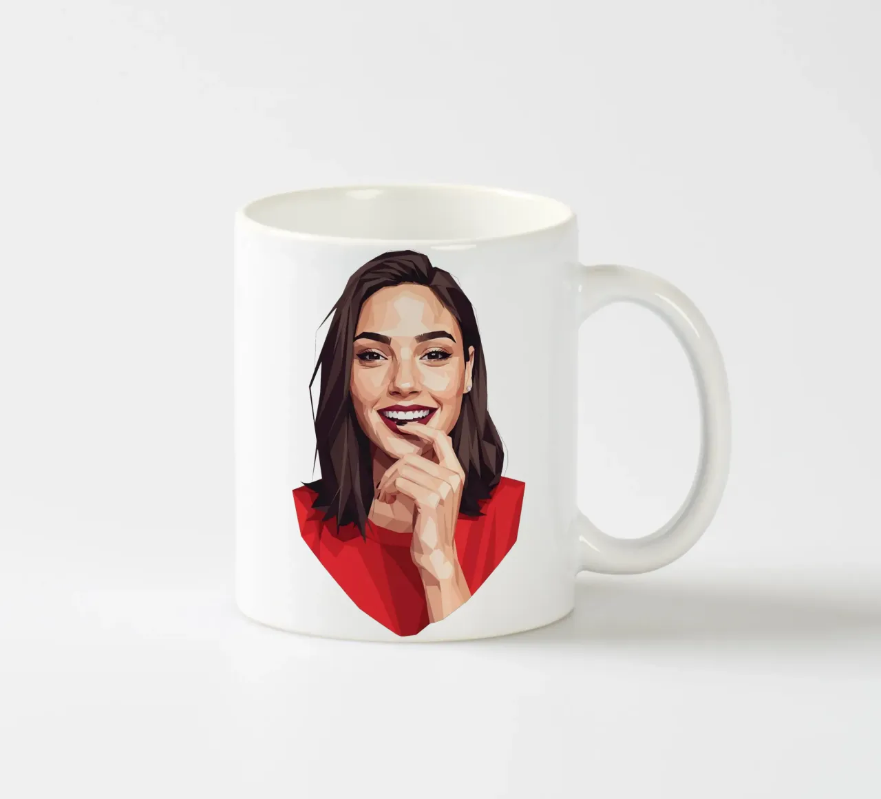 Gal gadot Lowpoly tazza in ceramica da Low Profile
