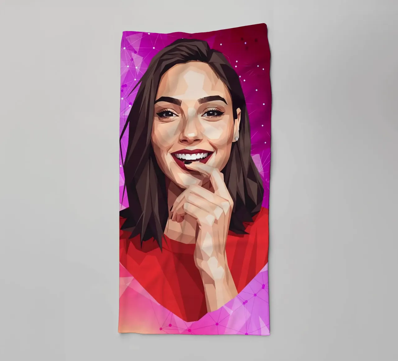Gal gadot Lowpoly asciugamano da bagno da Low Profile