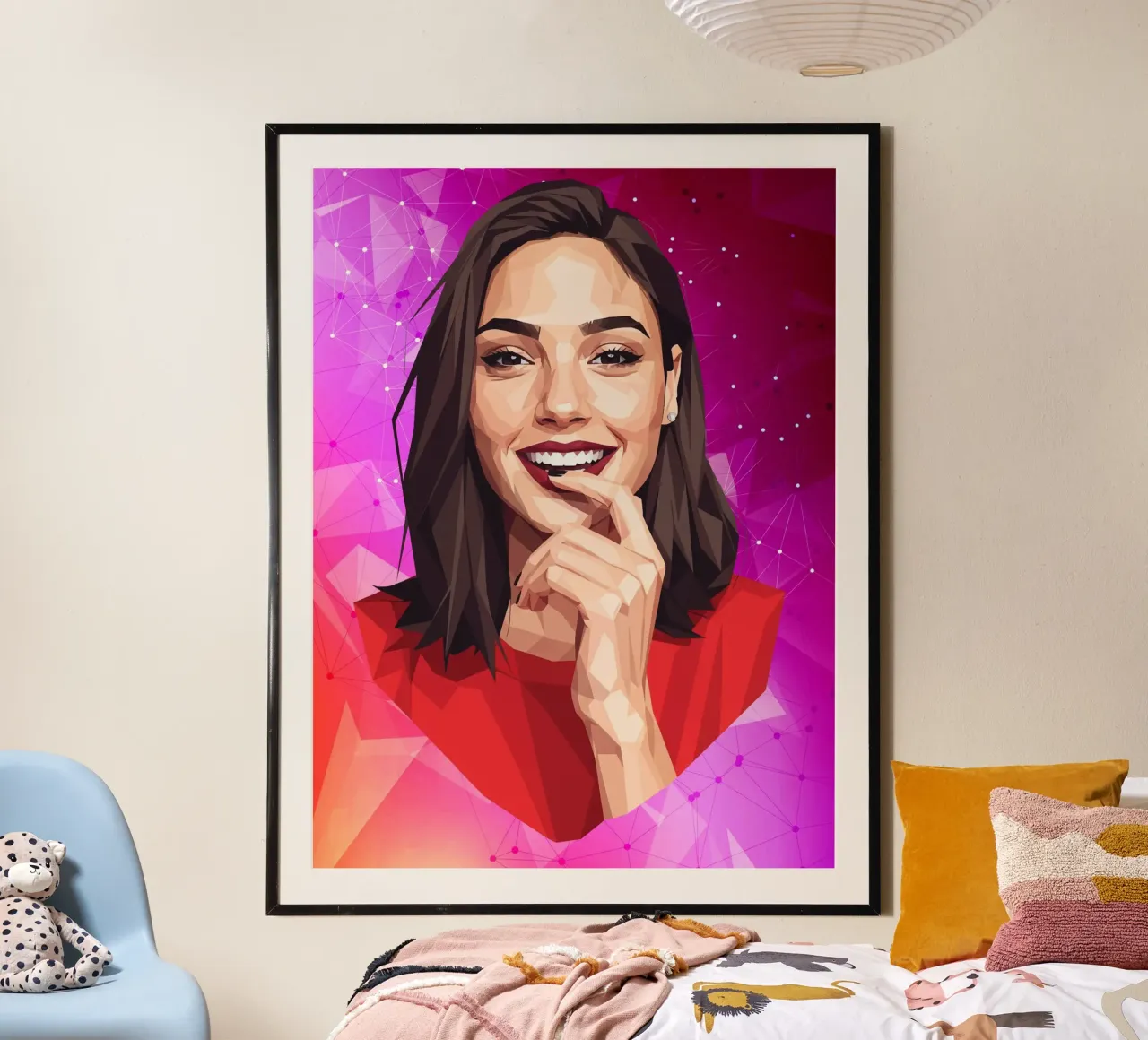 Gal gadot Lowpoly carta hahnemühle da Low Profile