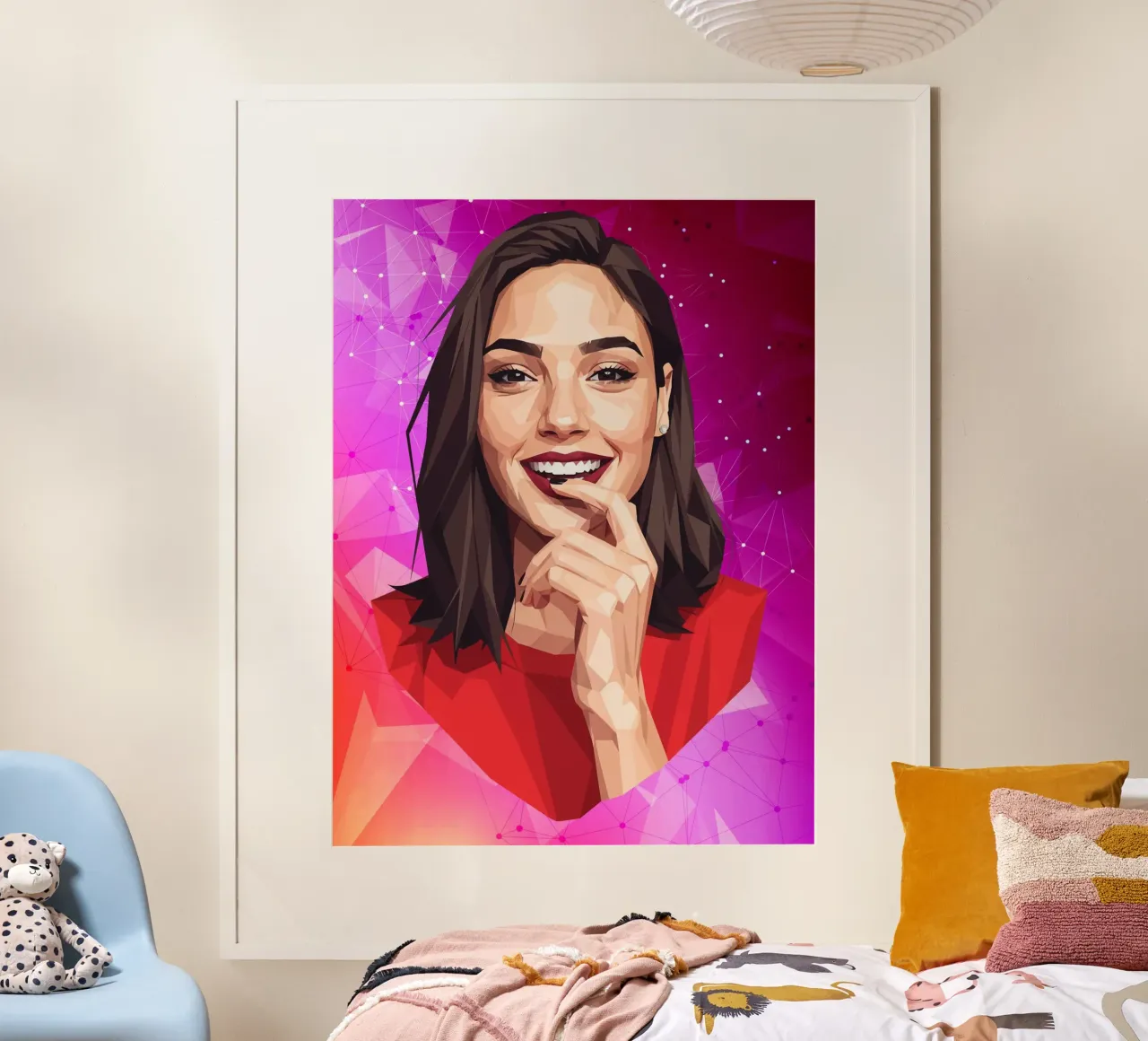 Gal gadot Lowpoly carta hahnemühle da Low Profile