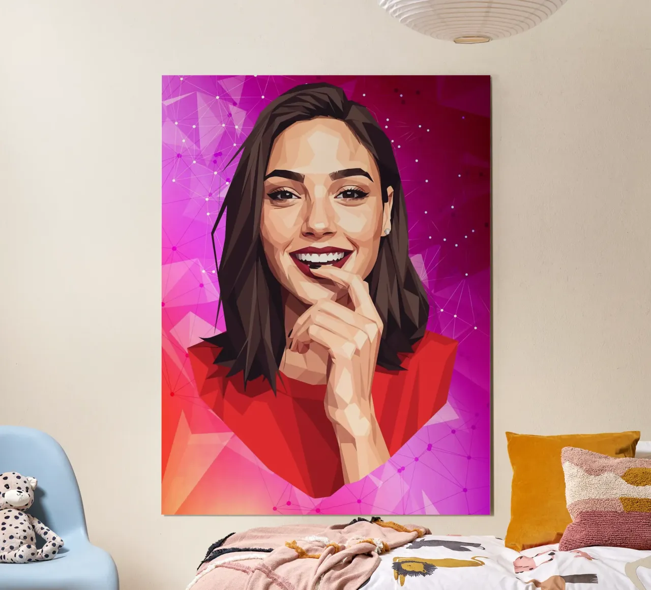 Gal gadot Lowpoly carta hahnemühle da Low Profile