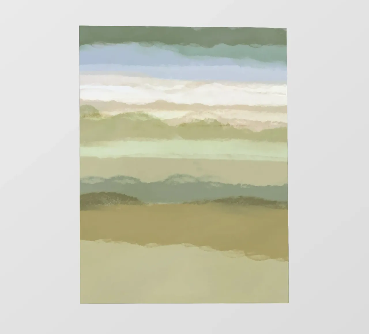 Strips 9 | Minimal Green Landscape Pastel Abstract photo wallpaper by sabidussi