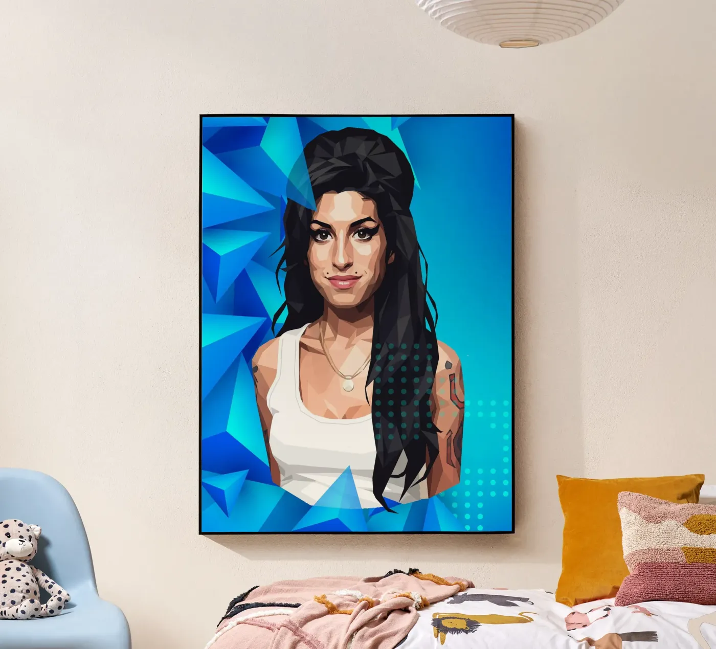 Amy Winehouse Low poly plexiglass da Low Profile