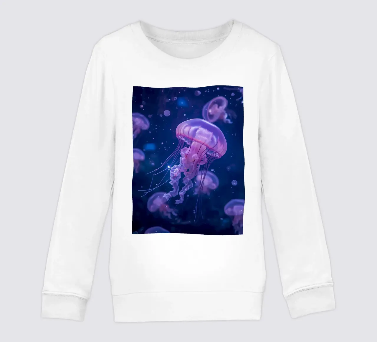 Meduse in acque profonde e blu felpa bambino da DesignDoodle