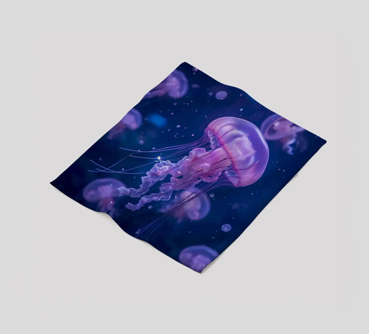 Meduse in acque profonde e blu coperta in pile da DesignDoodle
