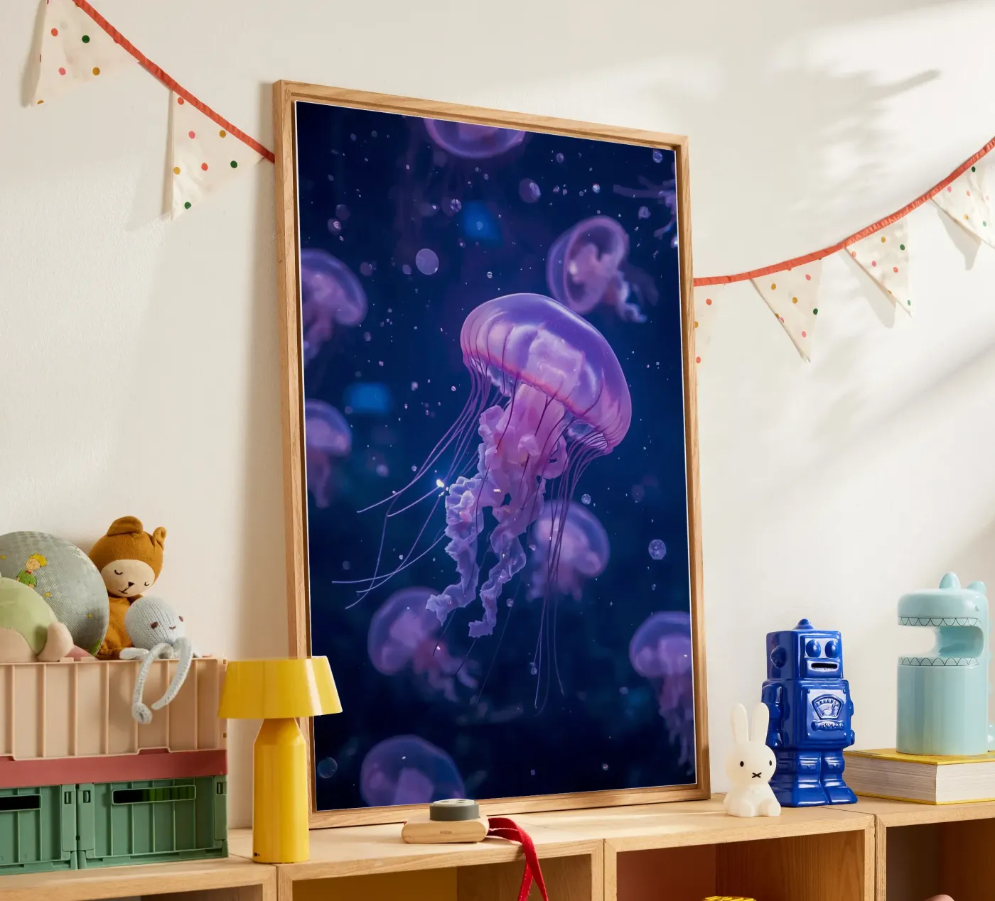 Meduse in acque profonde e blu plexiglass da DesignDoodle