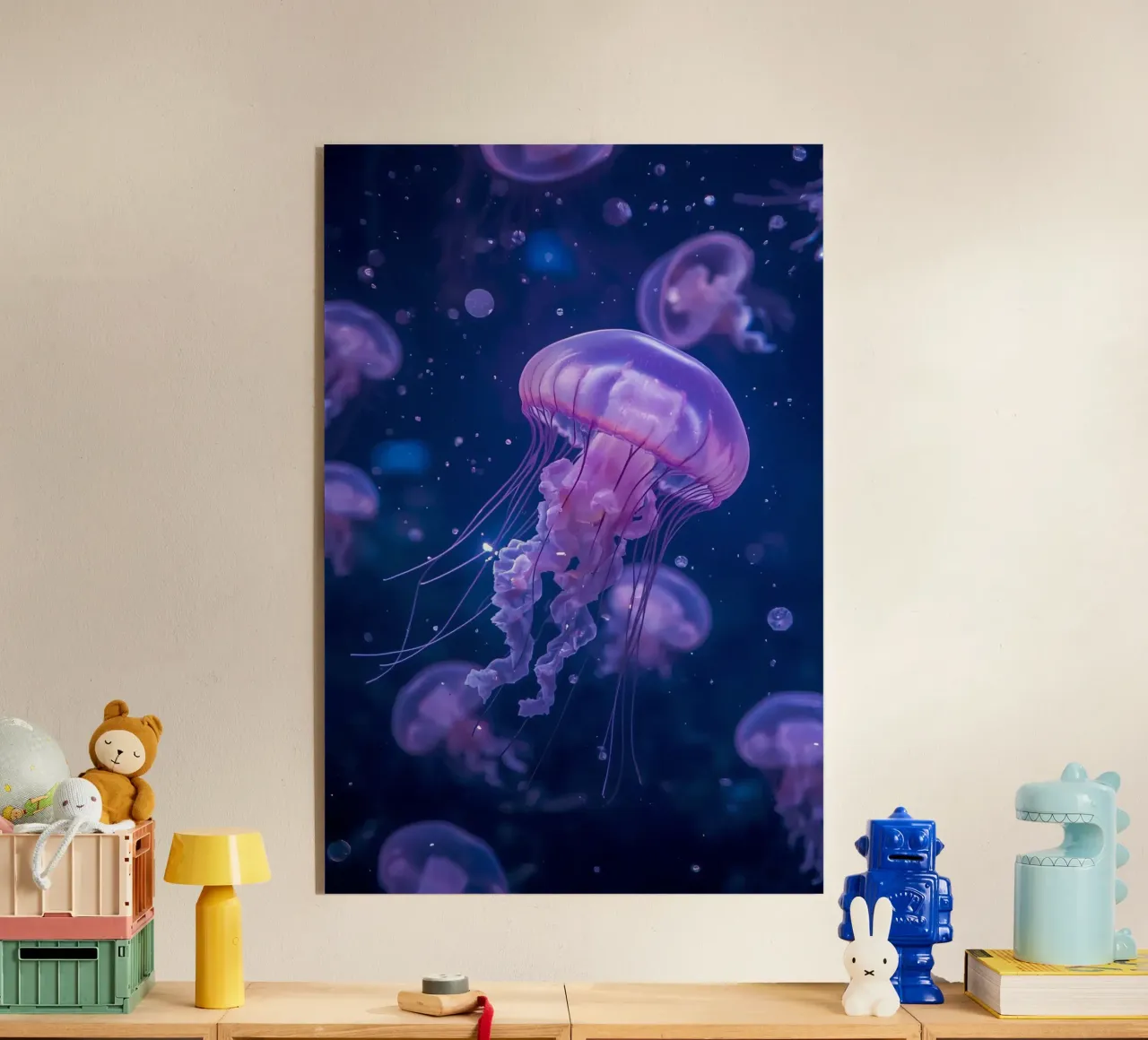 Meduse in acque profonde e blu plexiglass da DesignDoodle