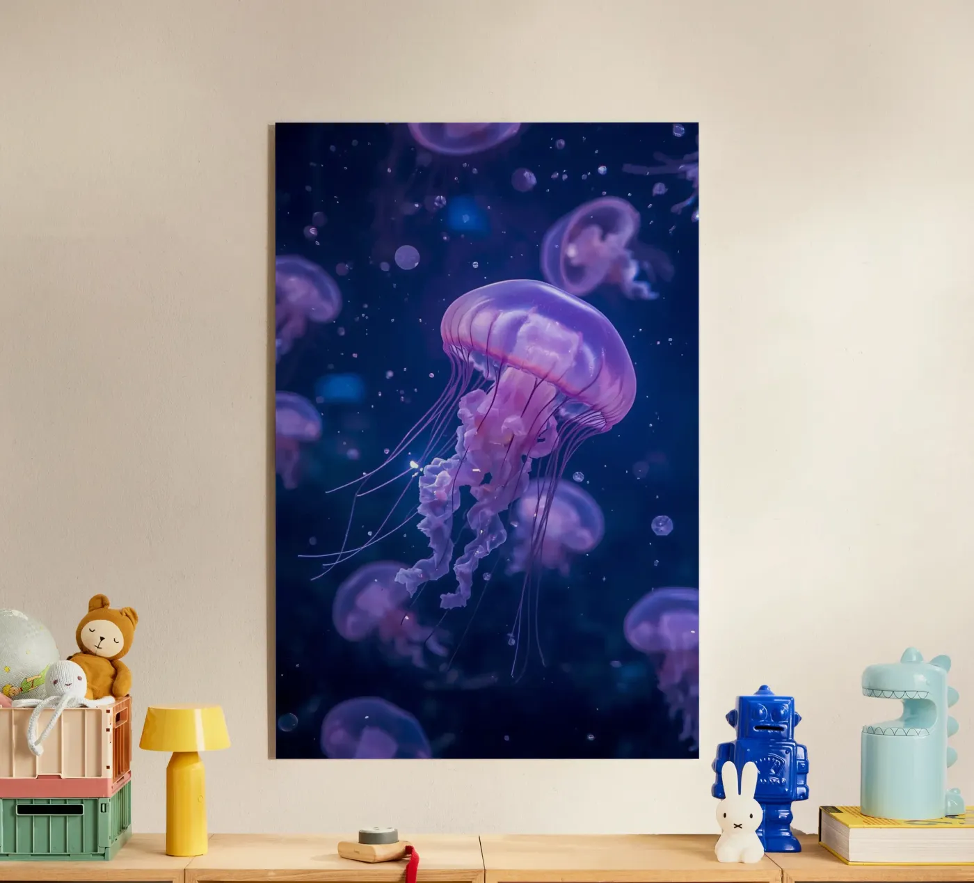 Meduse in acque profonde e blu plexiglass da DesignDoodle