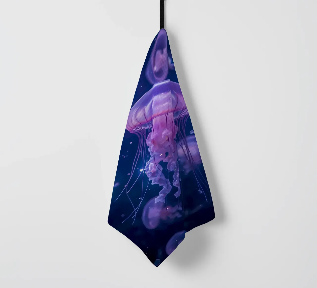 Meduse in acque profonde e blu canovaccio da cucina da DesignDoodle