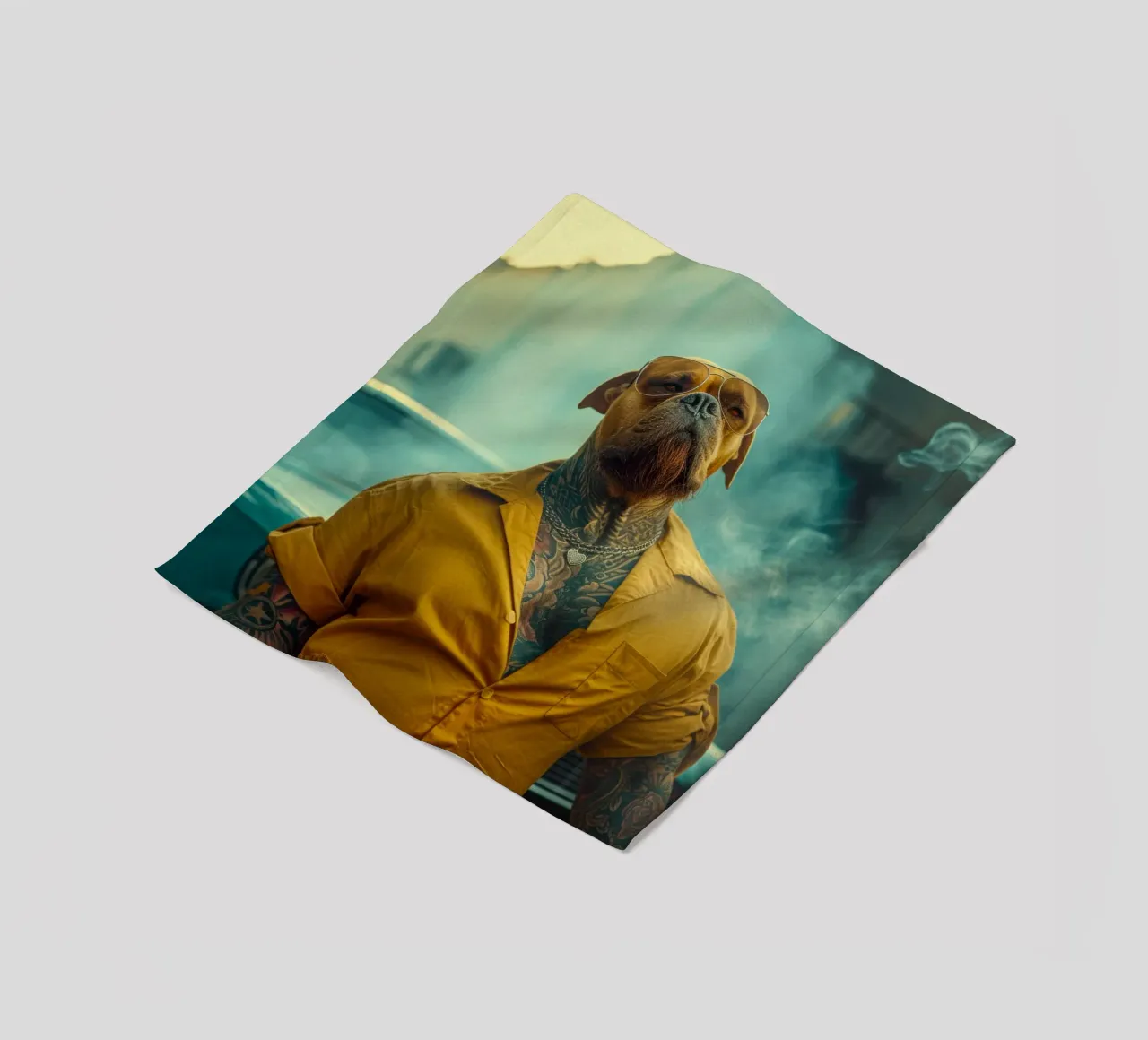 Blade Fleecedecke von Affiches Chien Originales – Dogland