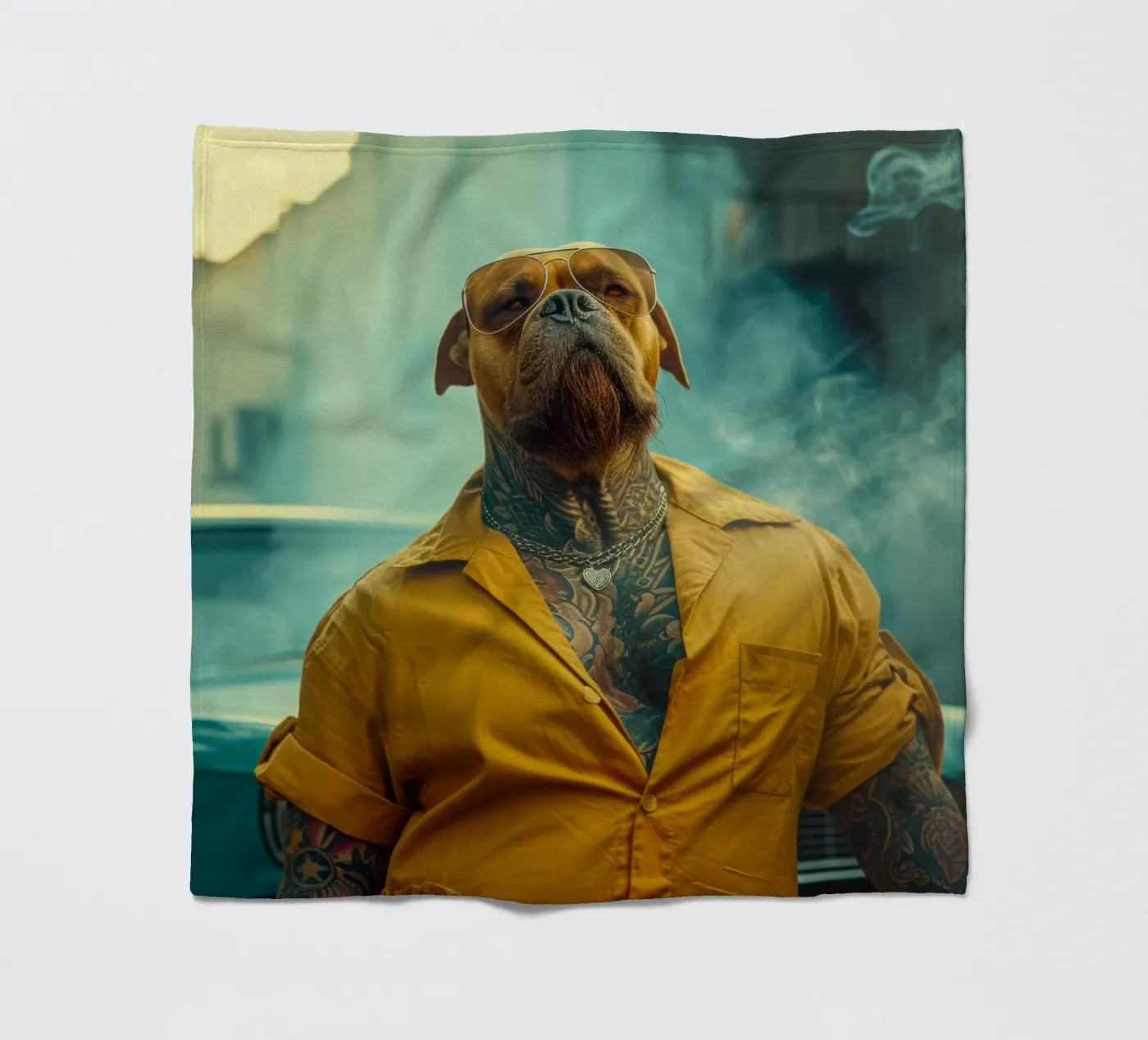 Blade Fleecedecke von Affiches Chien Originales – Dogland