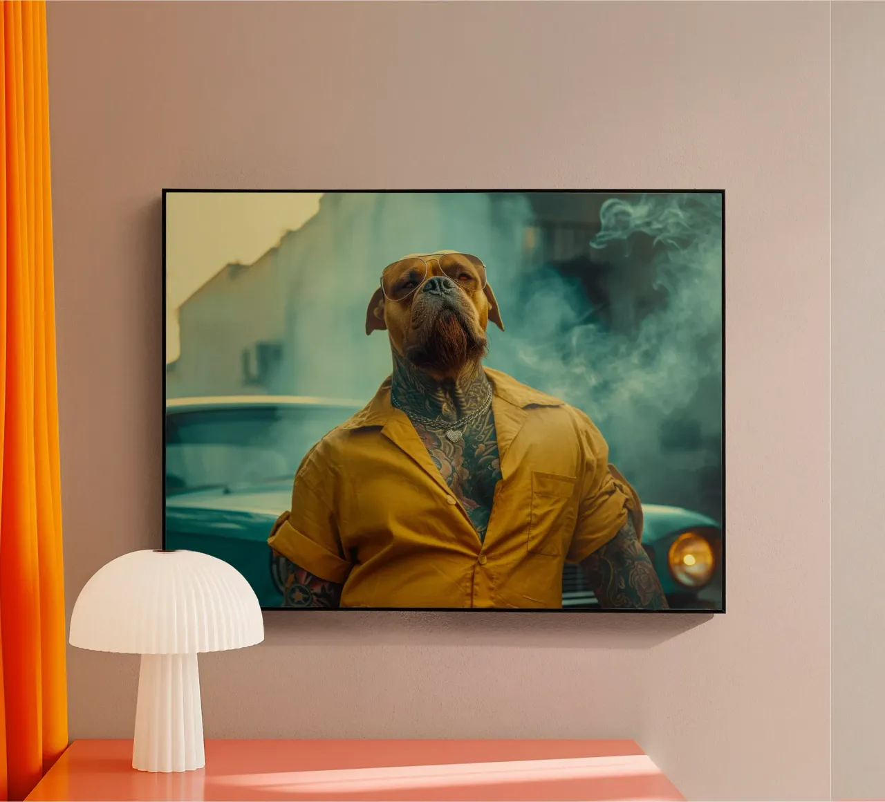 Blade acryl van Affiches Chien Originales – Dogland