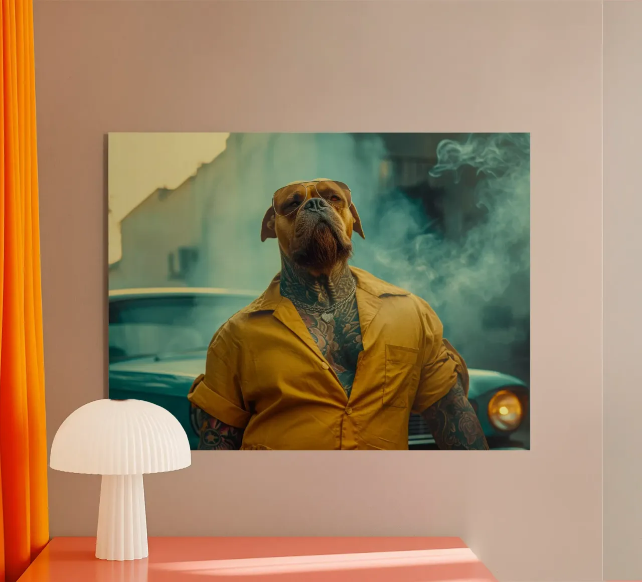 Blade acryl van Affiches Chien Originales – Dogland