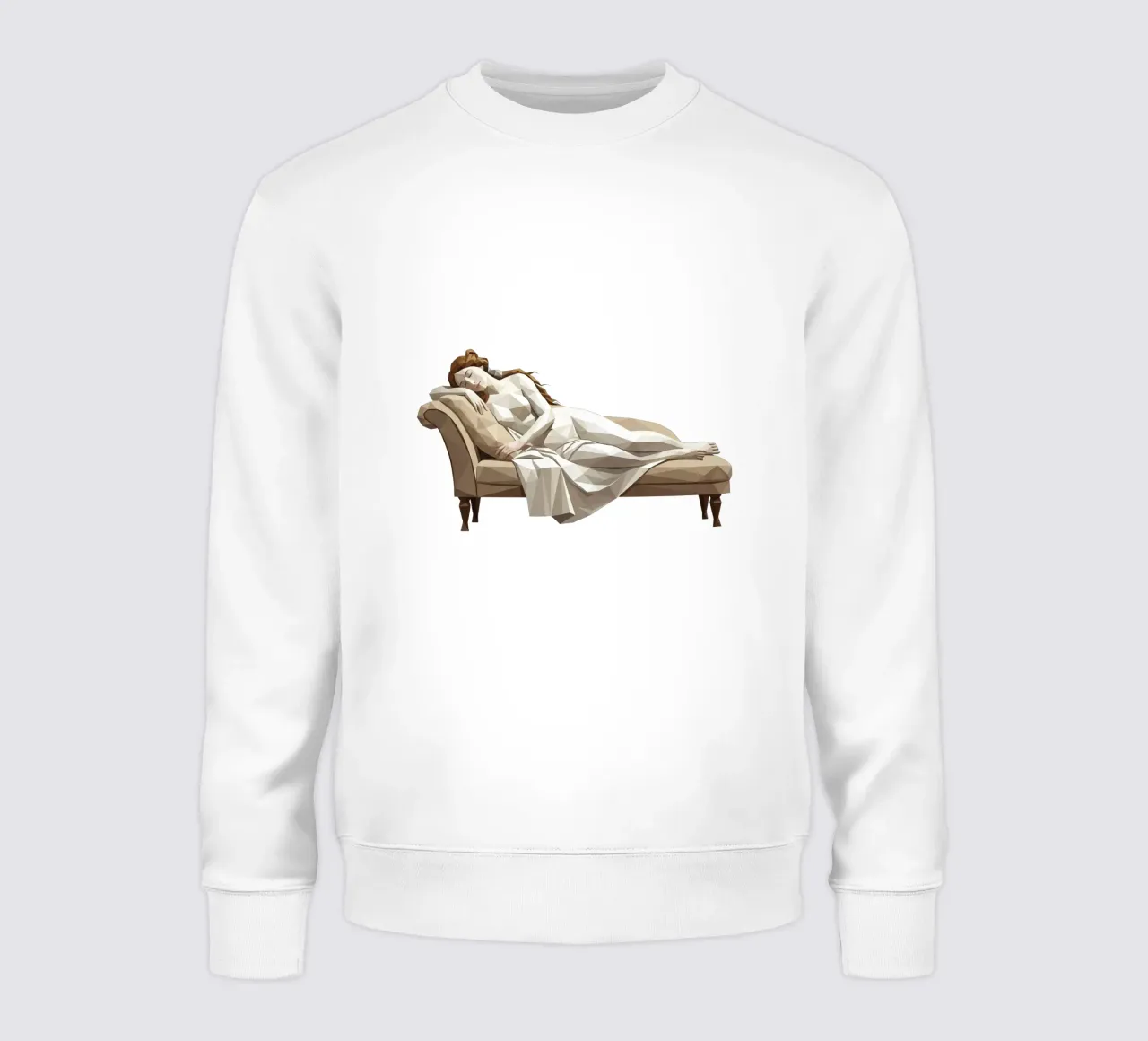 Venere che dorme sul divano Lowpoly felpa da Low Profile