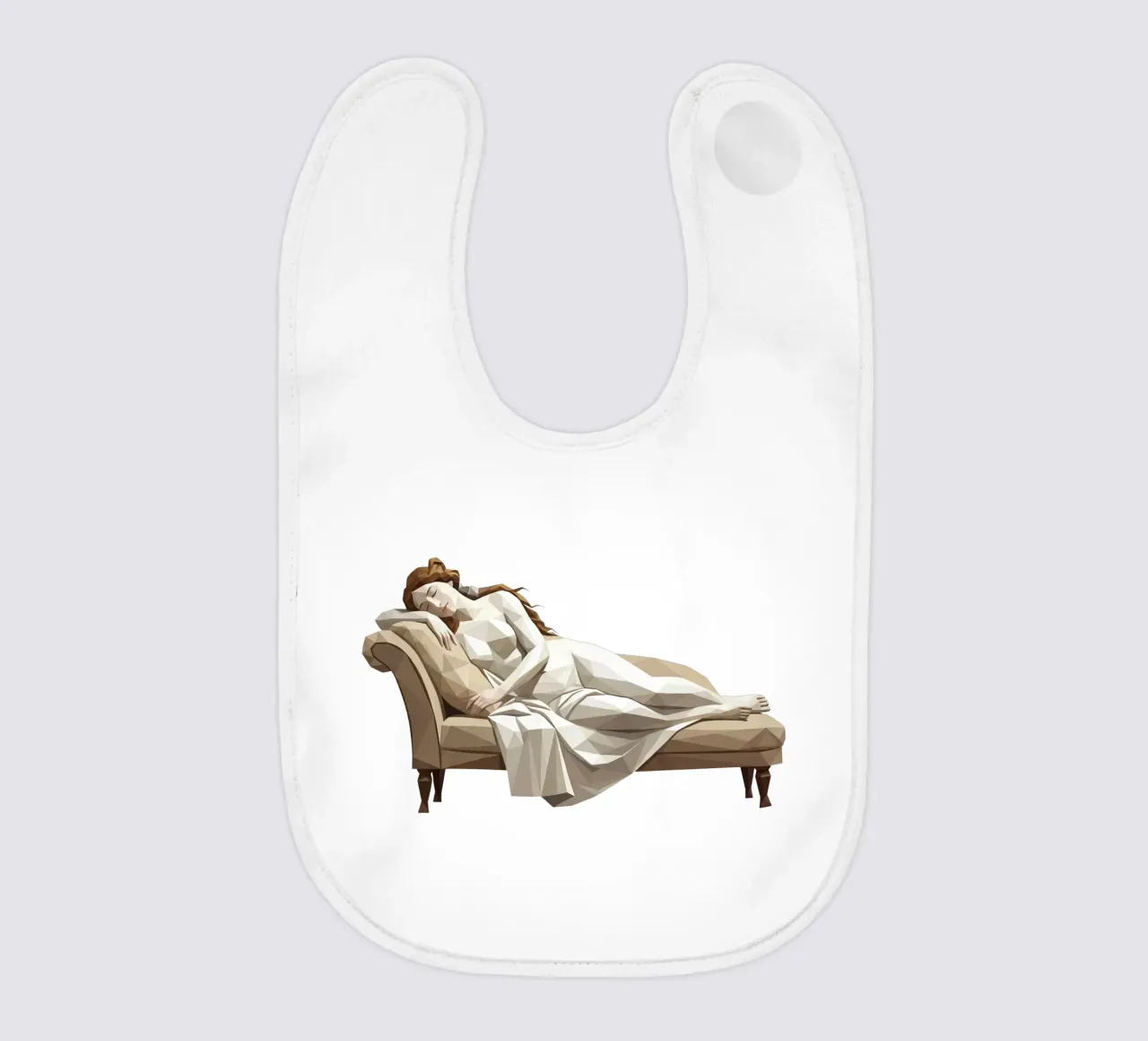 Venere che dorme sul divano Lowpoly bavaglino da Low Profile