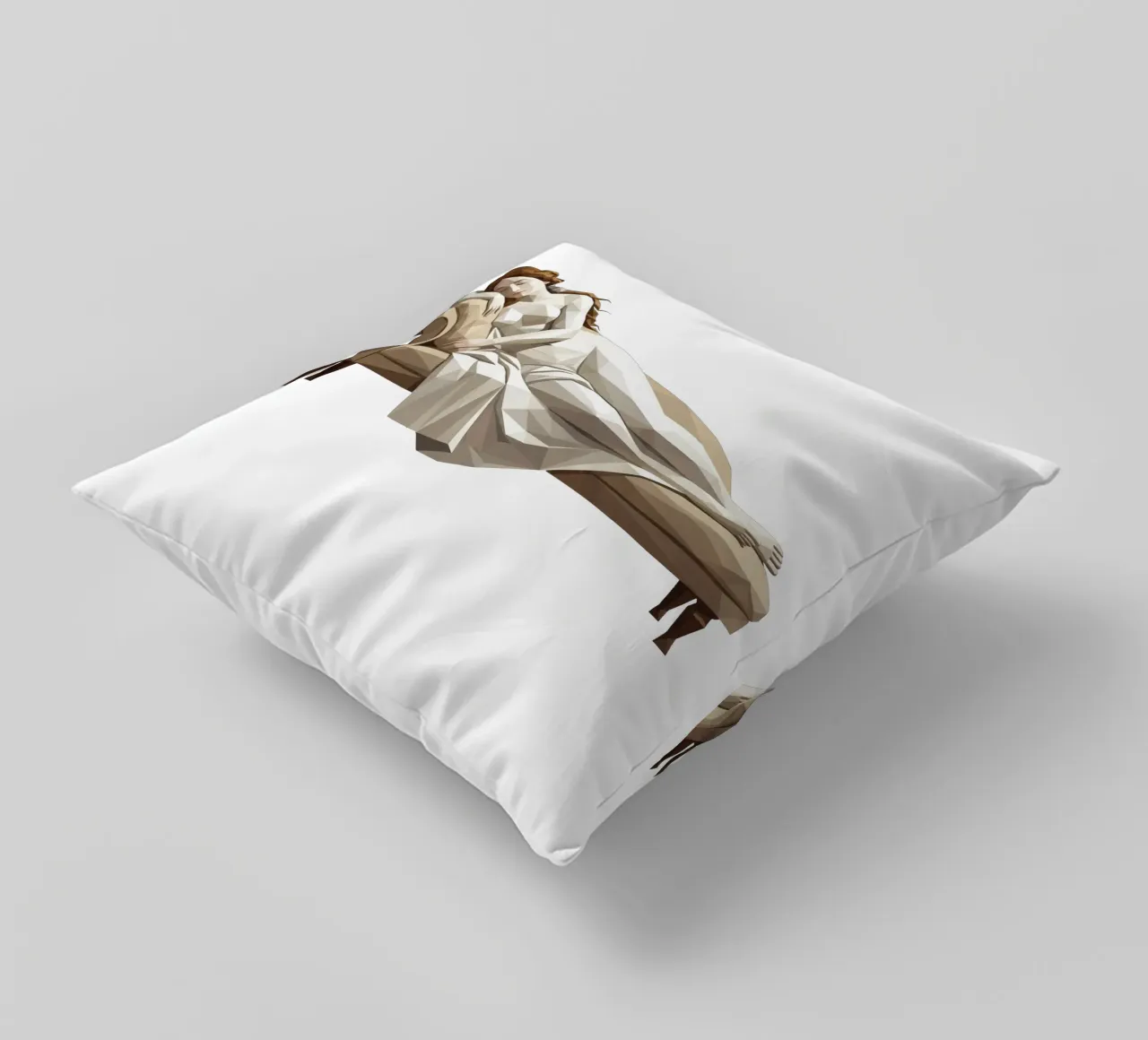 Venere che dorme sul divano Lowpoly cuscino da Low Profile