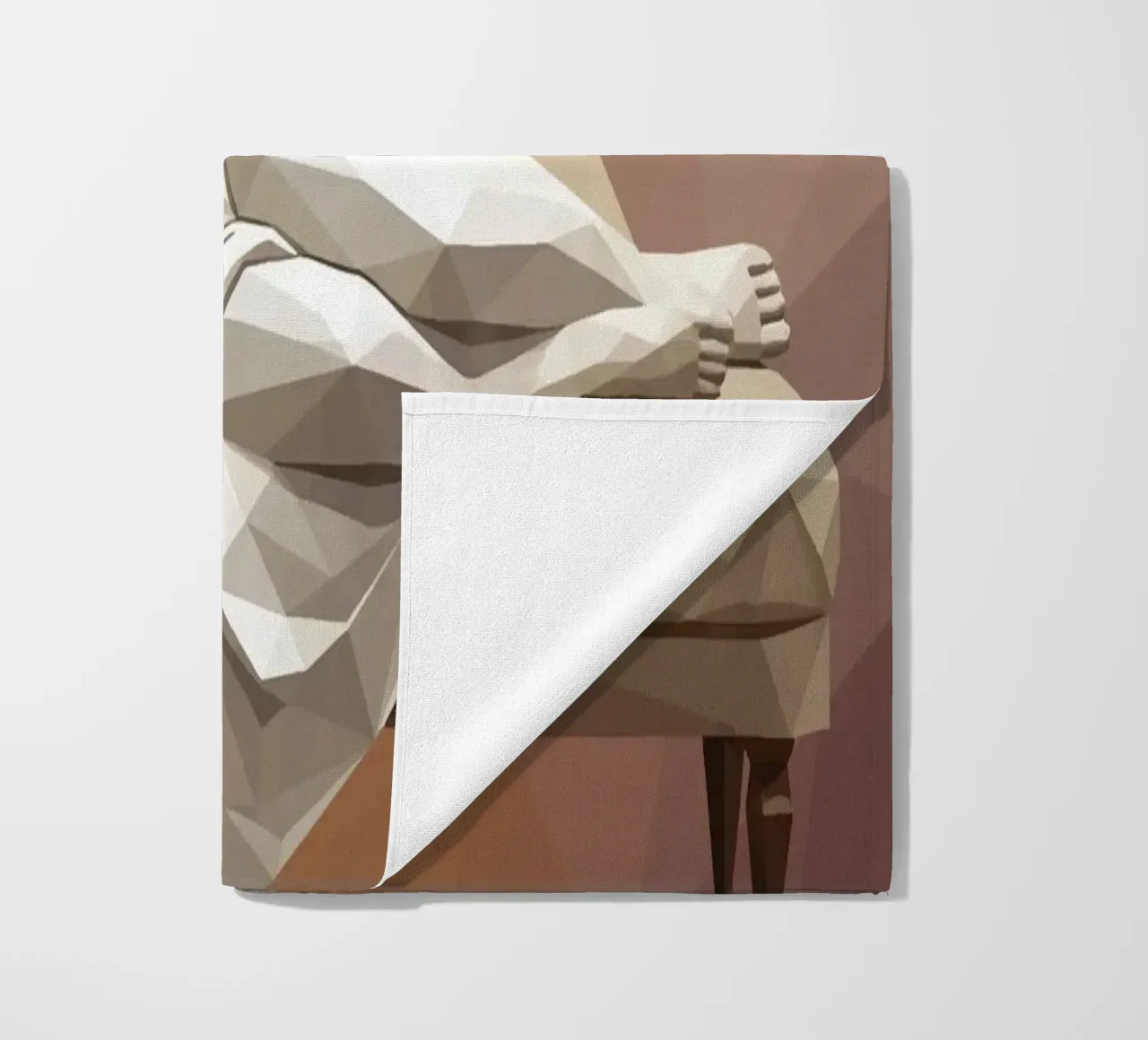 Venere che dorme sul divano Lowpoly telo mare da Low Profile