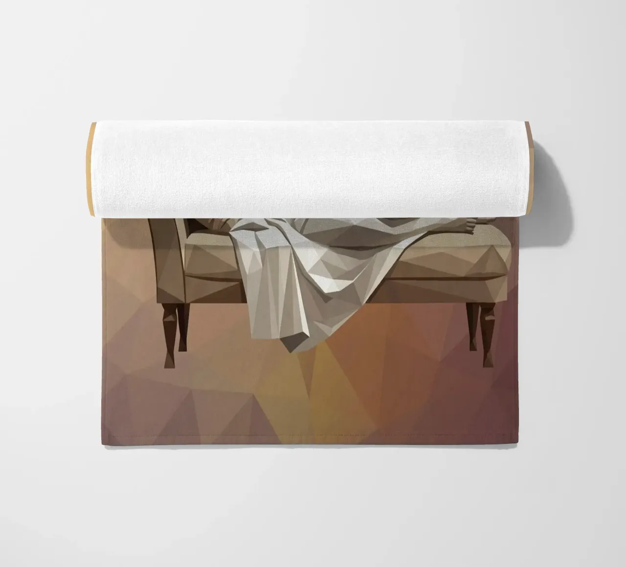 Venere che dorme sul divano Lowpoly telo mare da Low Profile