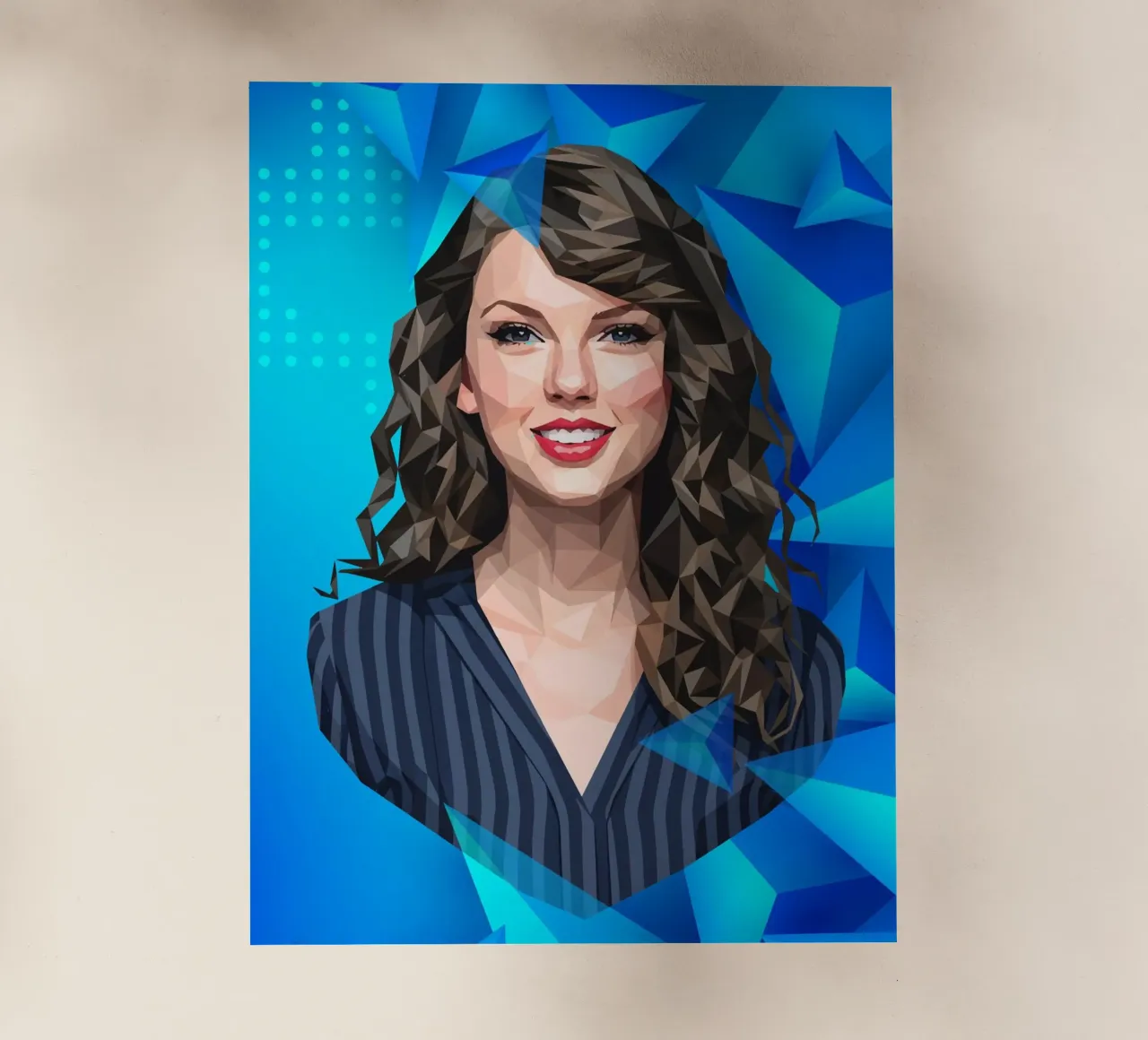 Taylor Swift Low poly pellicola backlit da Low Profile