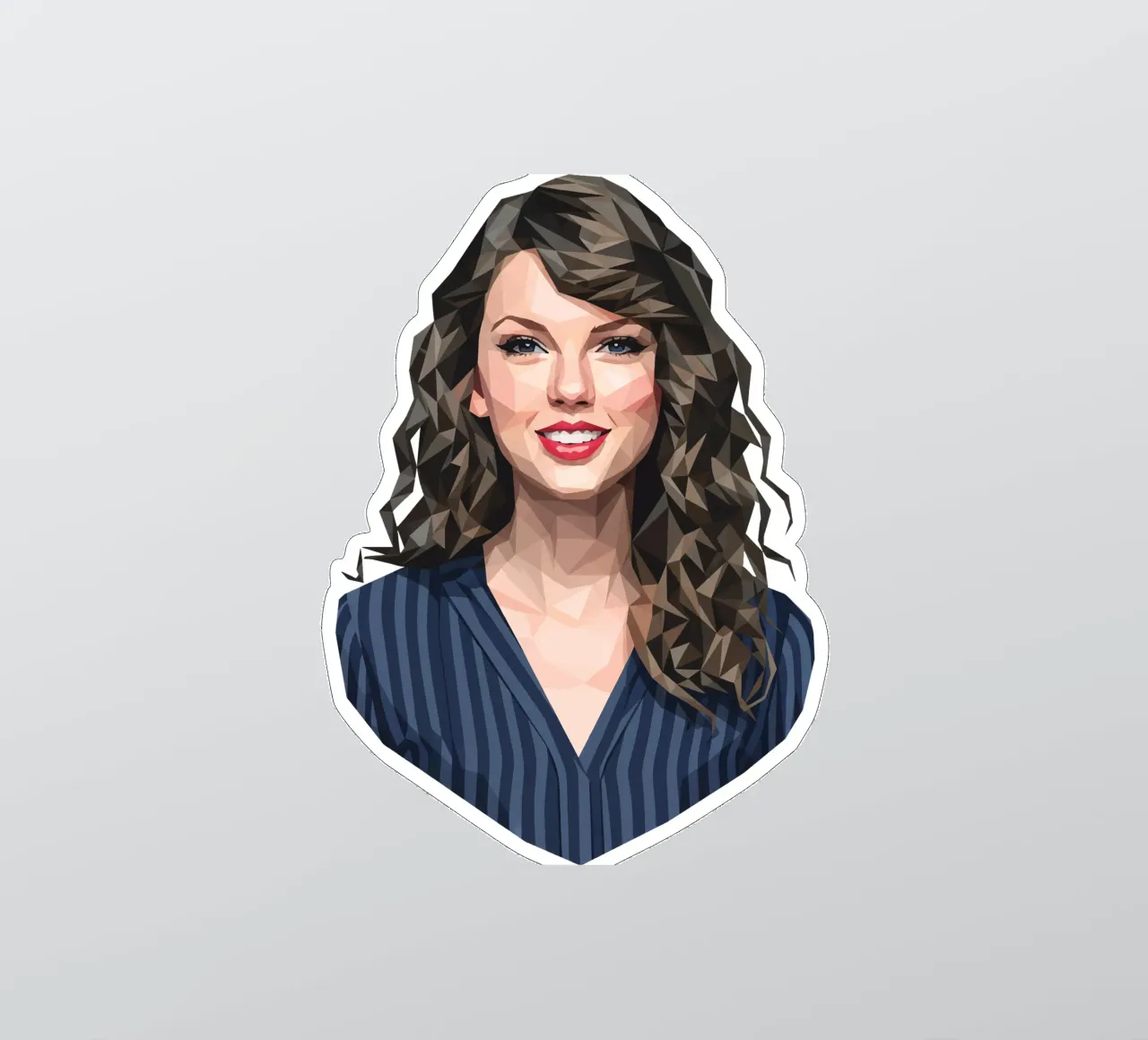 Taylor Swift Low poly adesivo da Low Profile