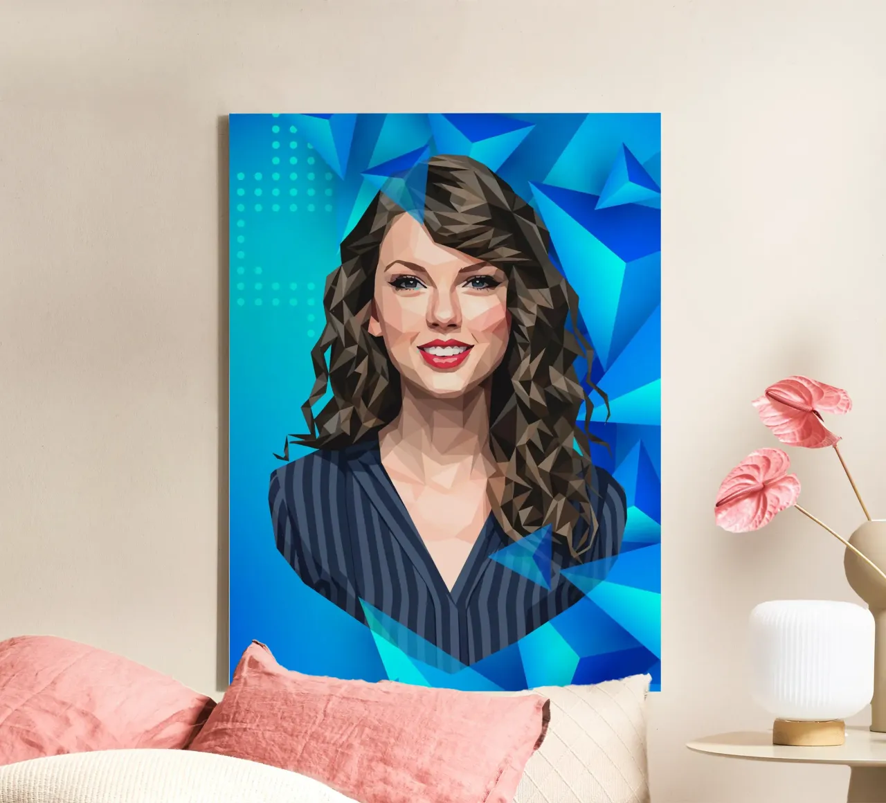 Taylor Swift Low poly tela da Low Profile