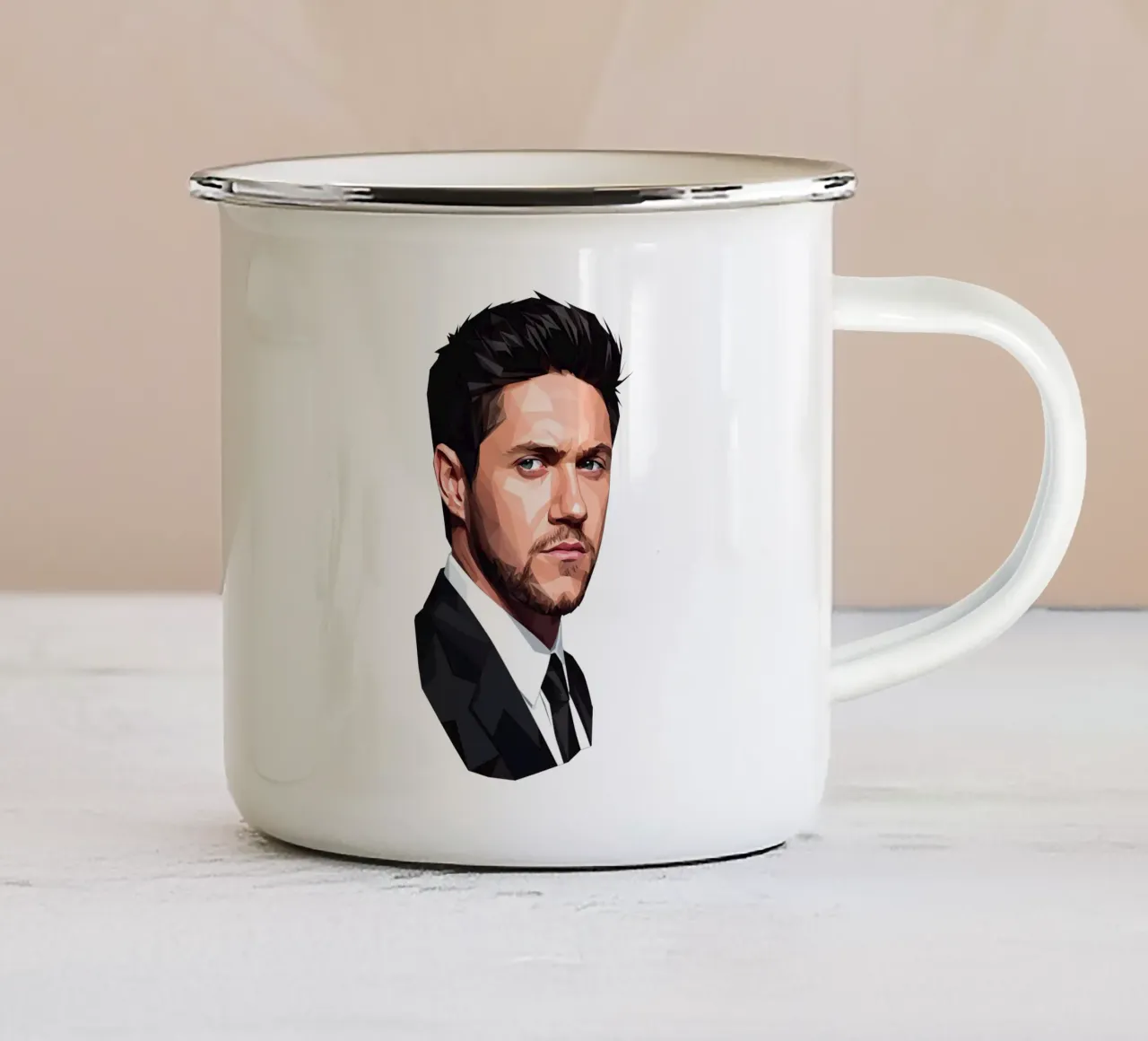 Niall Horan Lowpoly tazza in smalto da Low Profile