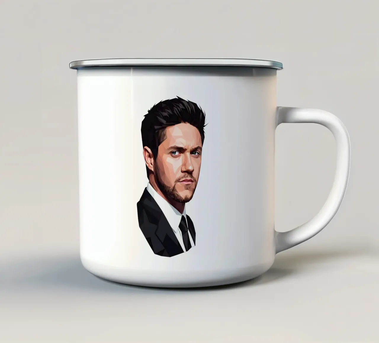 Niall Horan Lowpoly tazza in smalto da Low Profile