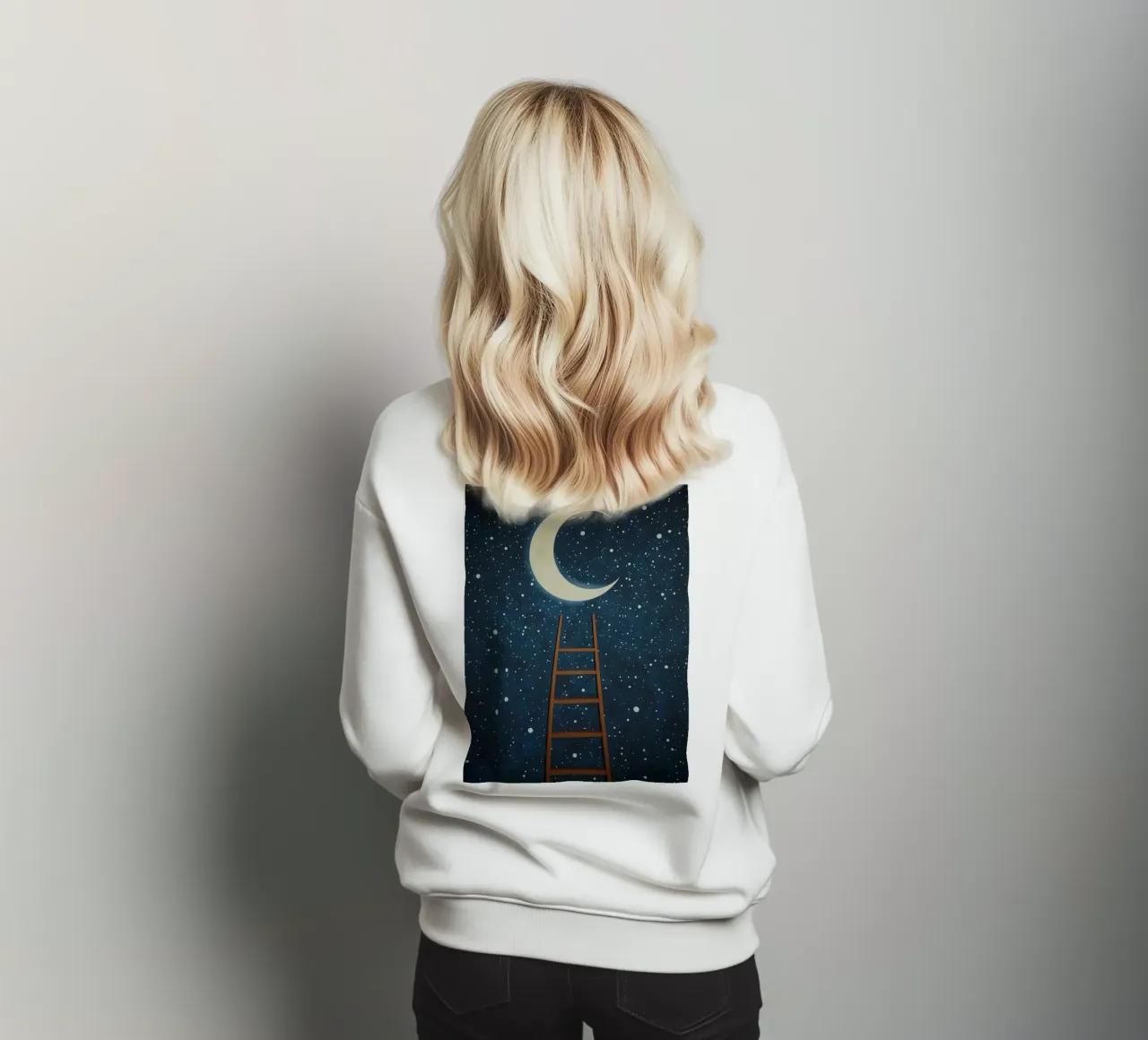 Scala per la luna felpa da DesignDoodle