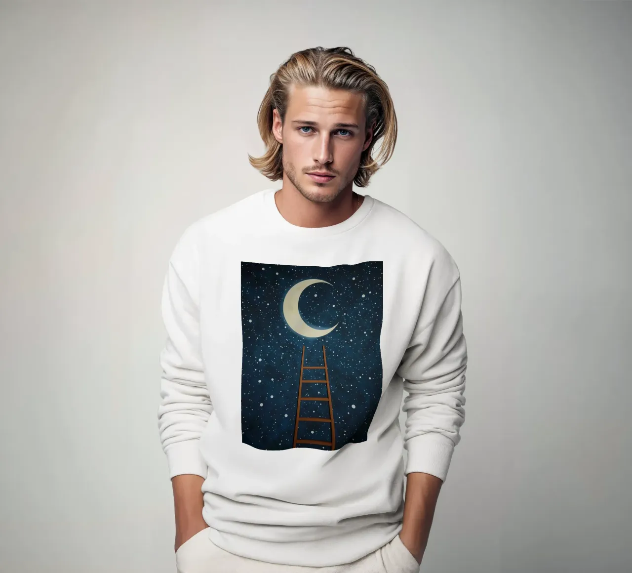 Scala per la luna felpa da DesignDoodle