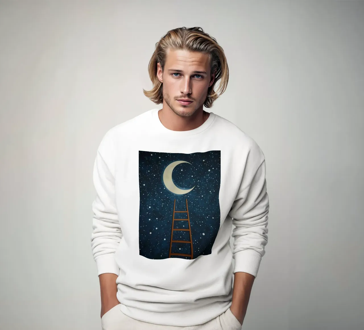 Scala per la luna felpa da DesignDoodle