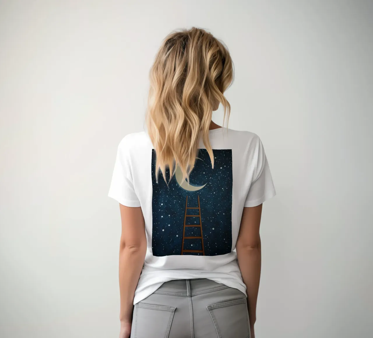 Scala per la luna t-shirt da DesignDoodle