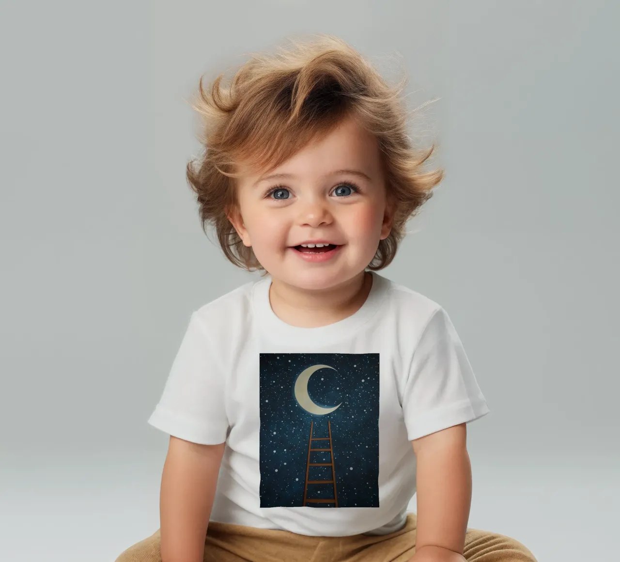 Scala per la luna maglietta neonato da DesignDoodle