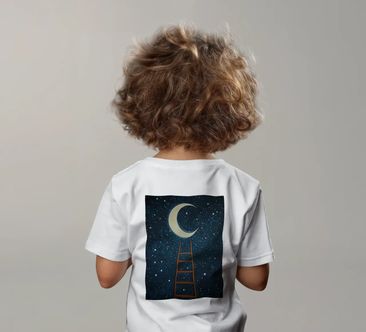 Scala per la luna maglietta neonato da DesignDoodle