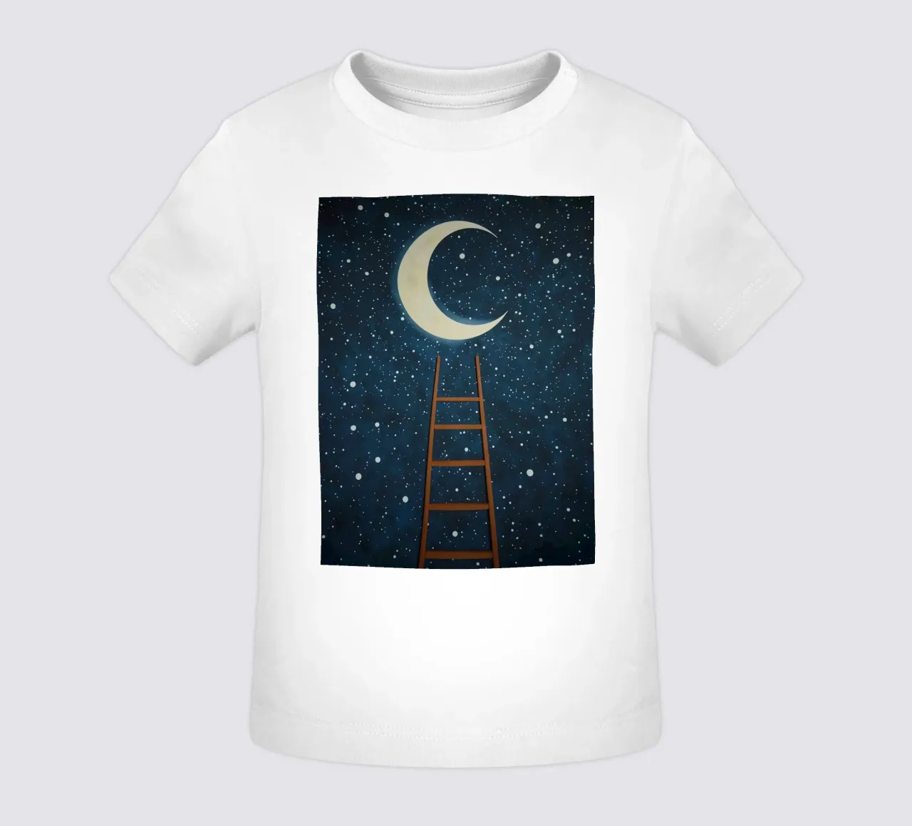 Scala per la luna maglietta neonato da DesignDoodle