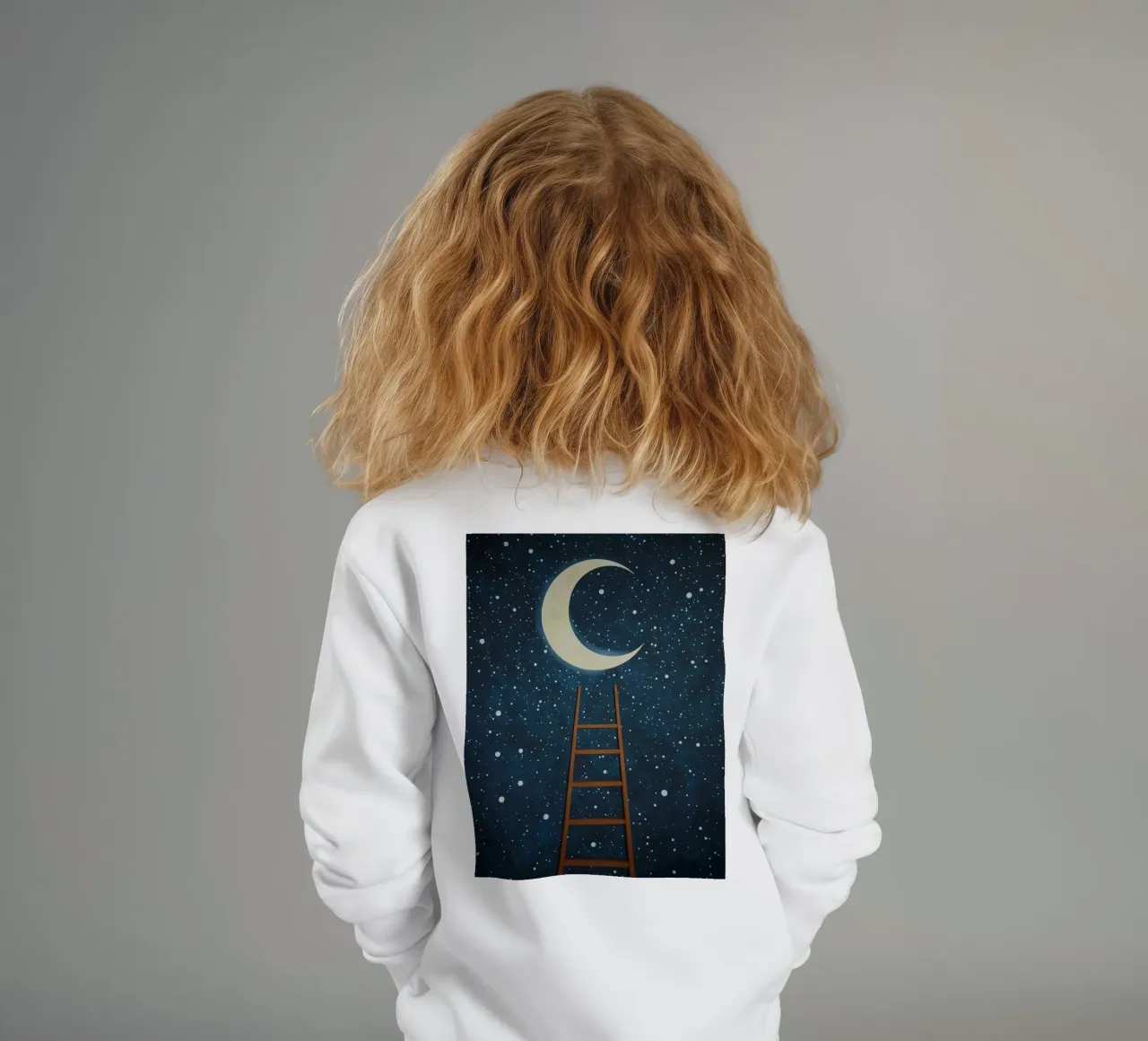 Scala per la luna felpa bambino da DesignDoodle