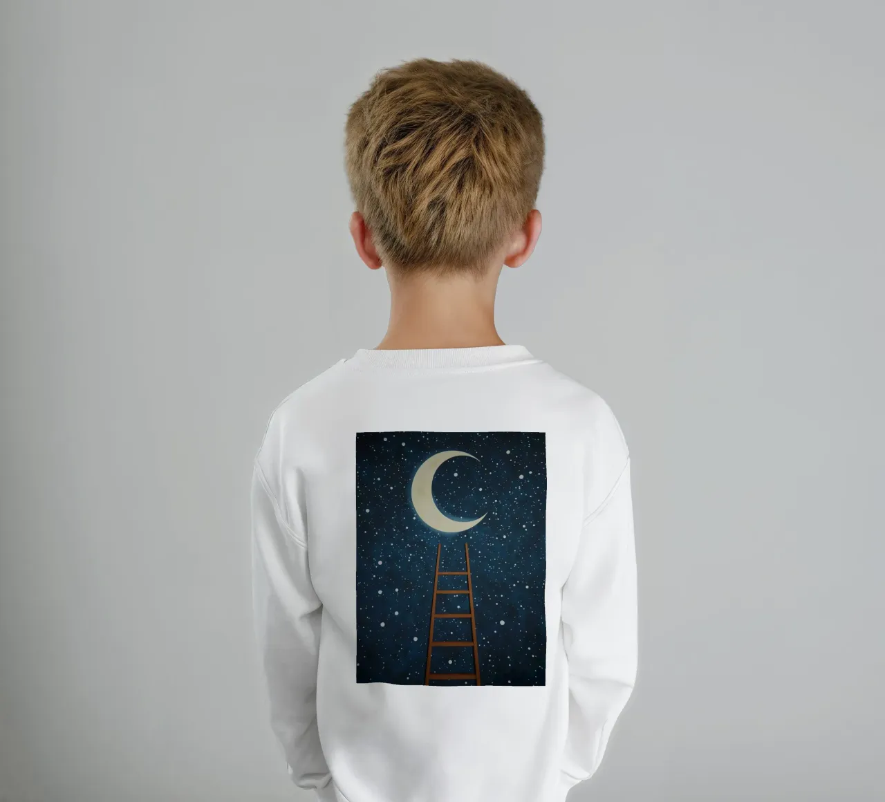 Scala per la luna felpa bambino da DesignDoodle
