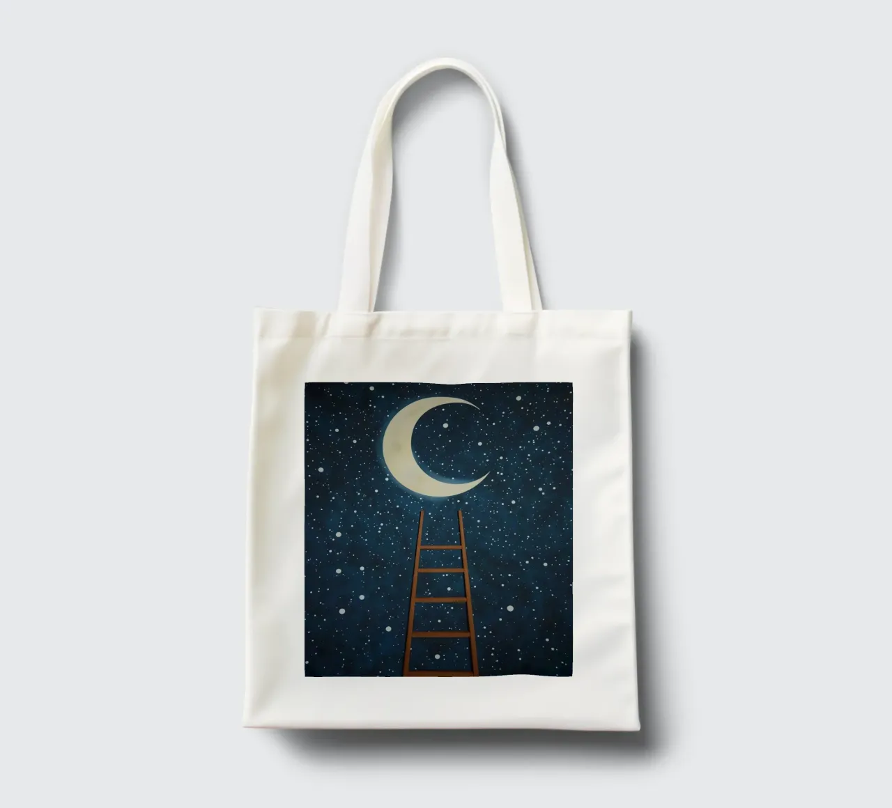 Scala per la luna borsa in juta da DesignDoodle