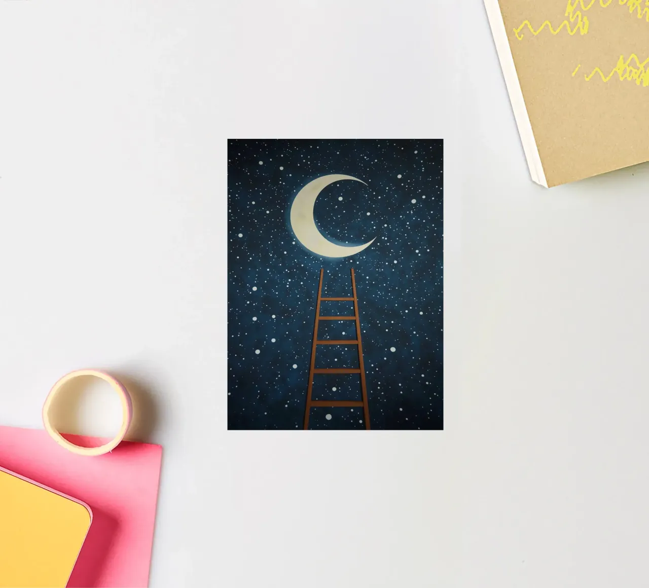 Scala per la luna adesivo da DesignDoodle