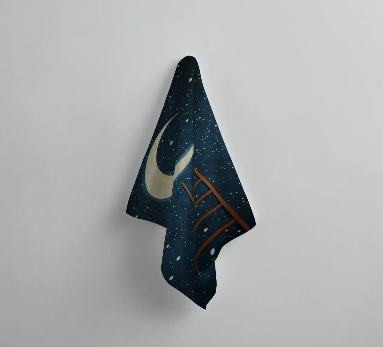 Scala per la luna asciugamano da bagno da DesignDoodle