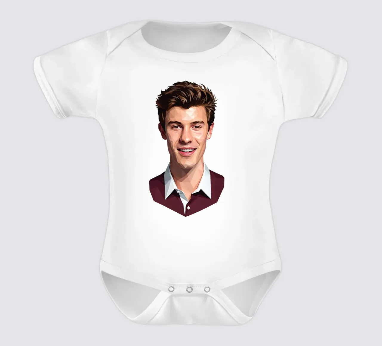 Shawn Mendes Lowpoly body neonato maniche corte da Low Profile