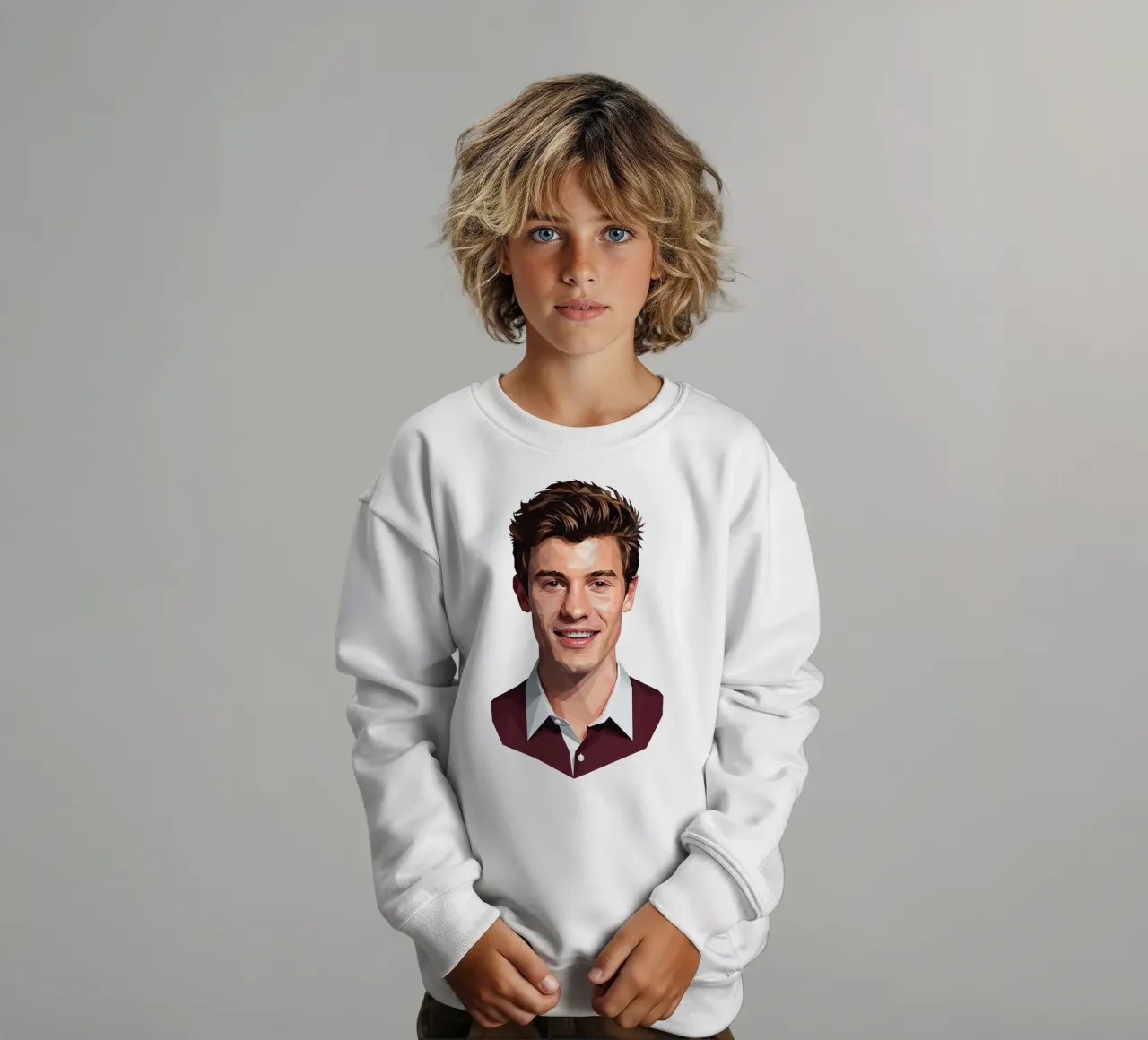 Shawn Mendes Lowpoly felpa bambino da Low Profile