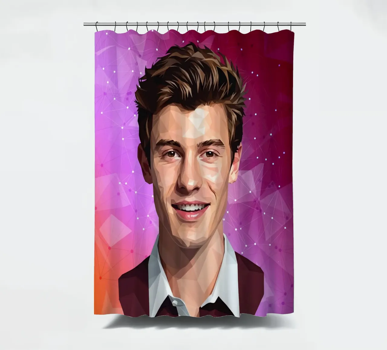 Shawn Mendes Lowpoly tenda da doccia da Low Profile