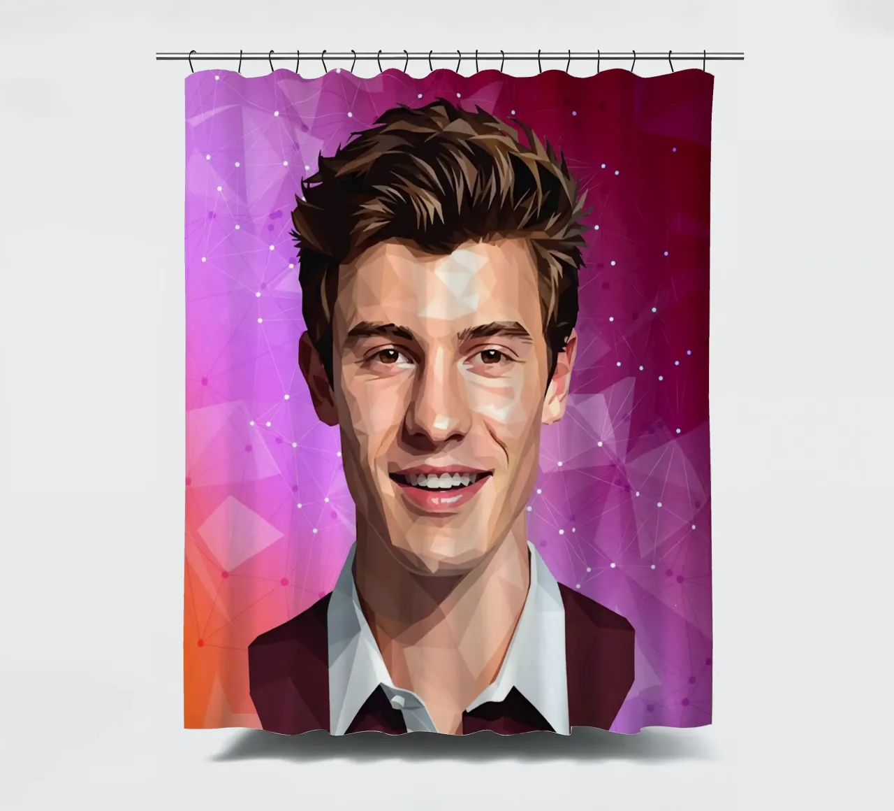Shawn Mendes Lowpoly tenda da doccia da Low Profile