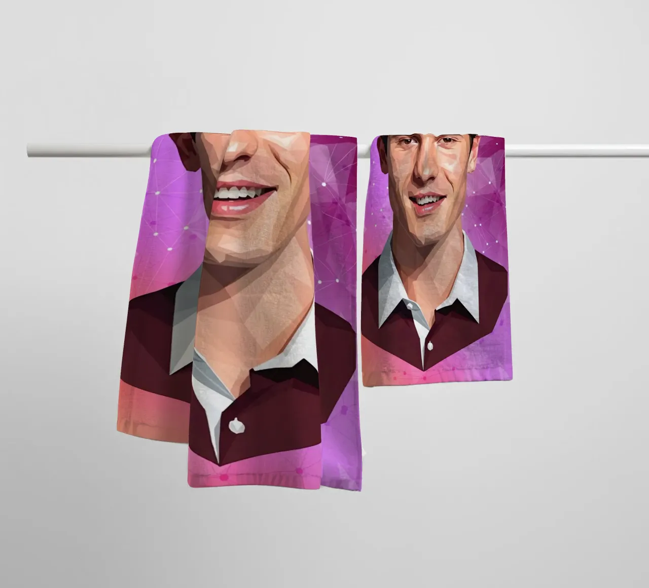 Shawn Mendes Lowpoly asciugamano da bagno da Low Profile
