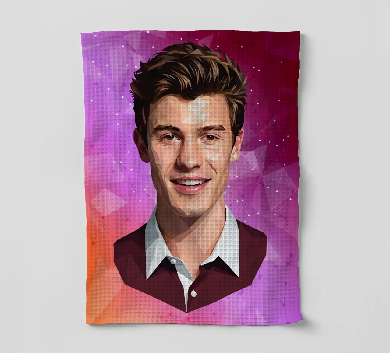 Shawn Mendes Lowpoly canovaccio da cucina da Low Profile