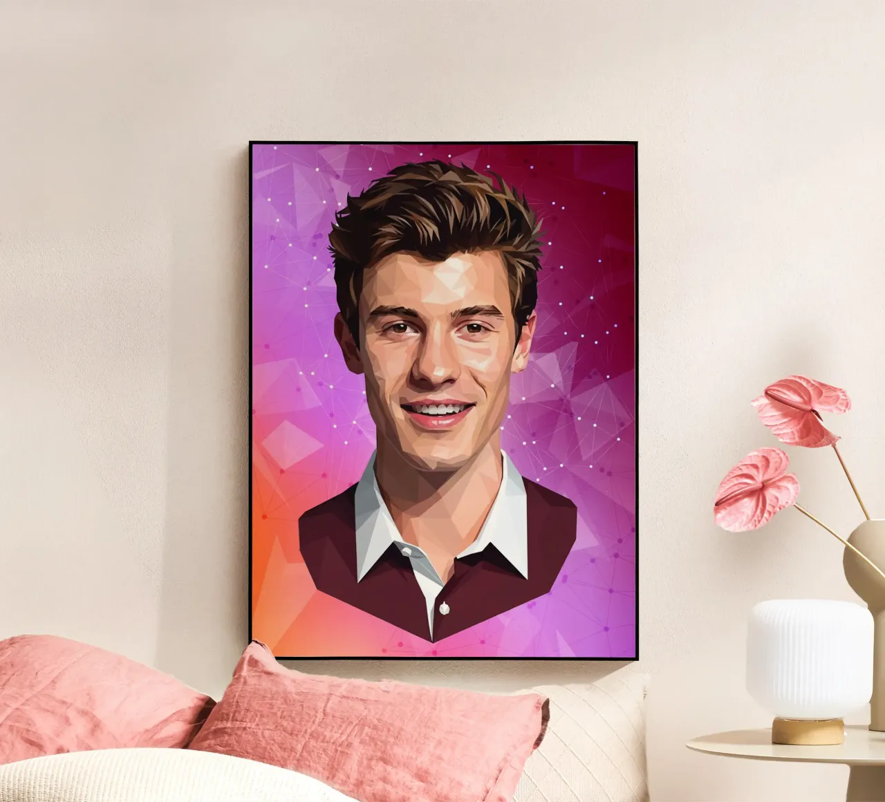 Shawn Mendes Lowpoly plexiglass da Low Profile